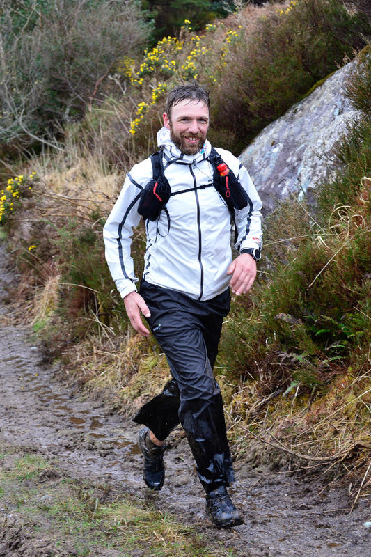 Don Hannon running the Ireland Way trail