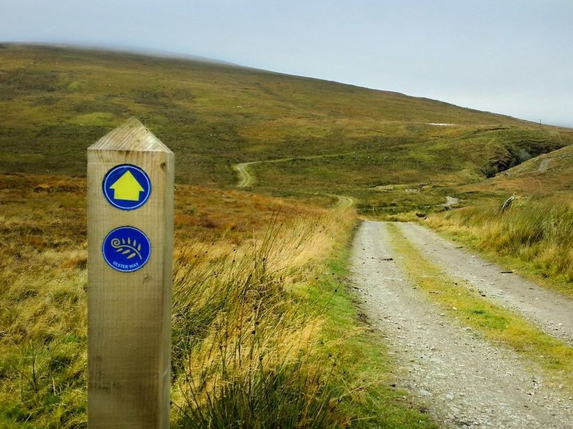 Path on the Ireland Way Hiking Trail
