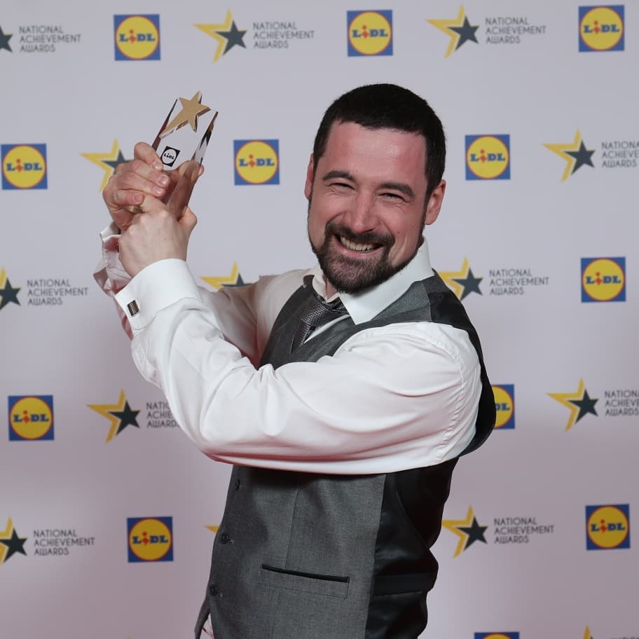 Michael Quinn wins the Lidl Community Hero Award